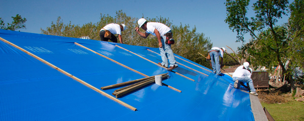 Workers on Roof